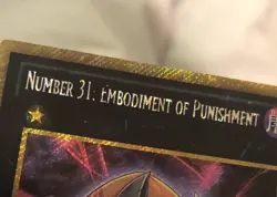 NUMBER 31: EMBODIMENT OF PUNISHMENT PGLD-EN024 Gold Secret Rare 1st Edition - Image 2