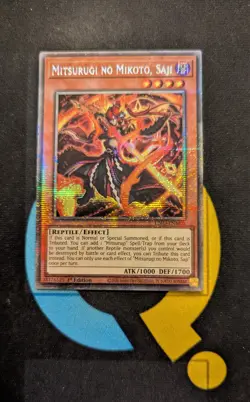 L26D-ENM05 Mitsurugi no Mikoto, Saji Starlight Rare 1st Ed YuGiOh - Image 1