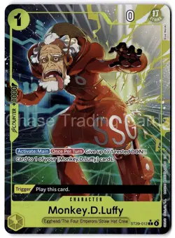 Monkey D Luffy ST29-012 Common Alt Art Starter Deck 29 One Piece Mint NM - Image 1