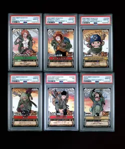 PSA 10 & 7 ARMY SET OF ONE PIECE BERRY MATCH MATCH SHEET 2 LUFFY ZORO NAMI - Image 1