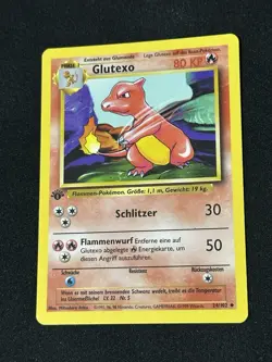 1st Edition Charmeleon - (Glutexo) - 24/102 - Base Set - German - Pokemon Card - Image 1
