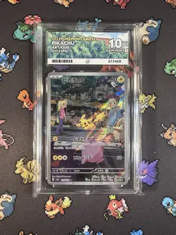 ACE 10 Pikachu 173/165 AR Japanese Pokemon Card Sv2a: Pokemon Card 151 GEM MINT - Image 2