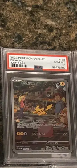 Pokemon Pikachu TCG SV2a 173/165 AR Scarlet & Violet 151 Card Japanese PSA 10 - Image 1
