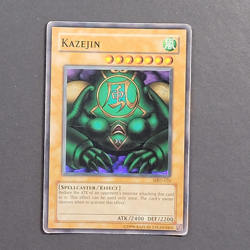 Yugioh - Kazejin - MRD-026 - Played (MP) - Unlimited - Vintage - Super Rare 2002 - Image 1