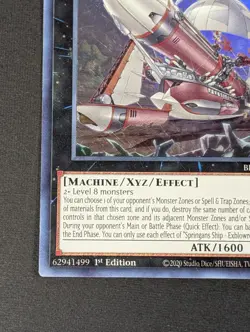 Yugioh TCG - 1x Springans Ship - Exblowrer BLVO-EN046 - NM/LP - 1st - Ultra Rare - Image 4