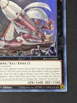 Yugioh TCG - 1x Springans Ship - Exblowrer BLVO-EN046 - NM/LP - 1st - Ultra Rare - Image 5