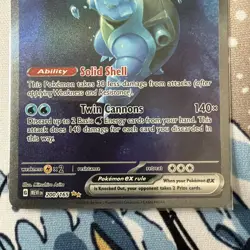 Pokemon Blastoise ex 200/165 Scarlet & Violet 151 Special Illustration Rare NM - Image 3