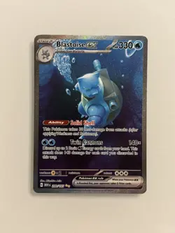 Pokemon Blastoise ex 200/165 Scarlet & Violet 151 Special Illustration Rare NM - Image 1