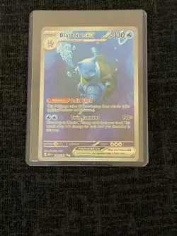 Pokemon Blastoise ex 200/165 Scarlet & Violet 151 Special Illustration Rare NM - Image 1