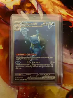 Pokemon Blastoise ex 200/165 Scarlet & Violet 151 Special Illustration Rare NM - Image 1