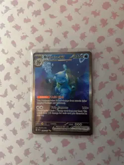 Pokemon Blastoise ex 200/165 Scarlet & Violet 151 Special Illustration Rare LP - Image 1