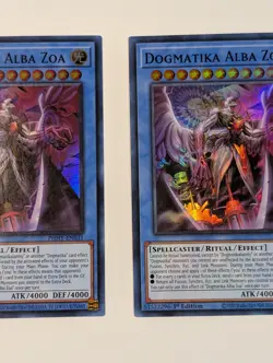 Yugioh TCG - 2x Dogmatika Alba Zoa - PHHY-EN031 - NM - 1st Edition - Super Rare - Image 4