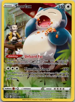 Snorlax #TG10/TG30 Lost Origin Trainer Gallery Full Art Rare Holo Pokemon NM (B) - Image 1