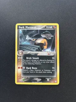 Pokemon Card EX Team Rocket Returns Dark Marowak 7/109 Rare - Image 1