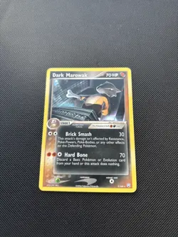 Pokemon Card EX Team Rocket Returns Dark Marowak 7/109 Rare - Image 3