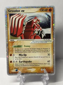 Groudon ex 038/PLAY Promo Holo 2006 Pokemon Card – DAMAGED / CREASED - Image 1