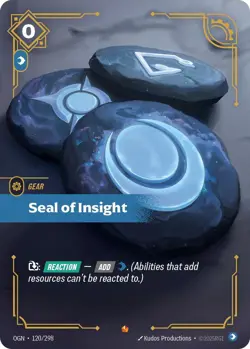 Seal of Insight [OGN - 120/298] - NM [Foil] TCG Riftbound - Image 1