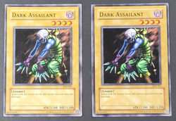 Yugioh TCG - 2x Dark Assailant - SDK-015 - LP/NM - Unlimited - Vintage - 2002 - Image 1