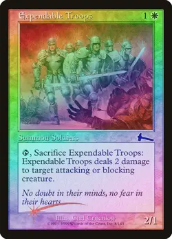 Expendable Troops FOIL Urza's Legacy NM White Common MAGIC MTG CARD ABUGames - Image 1
