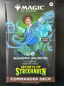 MTG Secret of Strixhaven Quandrix Unlimited Commander Deck Factory Sealed 🚚✅ - Image 1