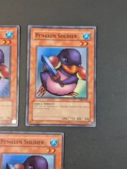 Yugioh TCG - 3x Penguin Soldier - SDj-040 - LP - Unlimited - Common Vintage 2003 - Image 4