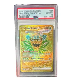 Pokemon Teal Mask Ogerpon ex 221/167 Hyper Rare Holo 210 HP English - Image 1