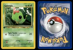 CATERPIE 53/75 COMMON NEO DISCOVERY POKEMON 1ST EDITION NM - Image 1