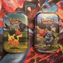 Pokemon TCG Ascended Heroes Mini Tin (Lot of 2) Pikachu and Riolu New Sealed - Image 1