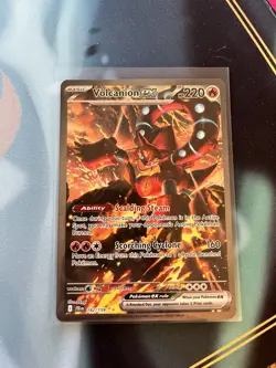 Pokemon Volcanion EX 182/159 Sv09 Journey Illustration Rare Holo 220 HP - Image 1
