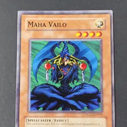 Yugioh TCG - Maha Vailo - DLG1-EN054 - LP - Common Unlimited Ed Spellcaster 2008 - Image 4