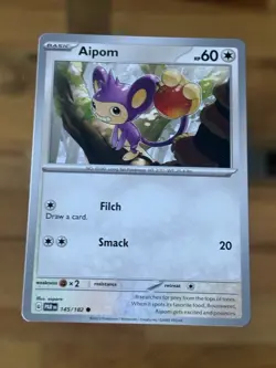 Aipom - Normal - SV04: Paradox Rift - 145/182 Pokemon TCG - Image 1