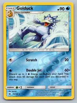 Pokemon TCG SM Base Set Golduck 29/149 Reverse Holo - Image 1