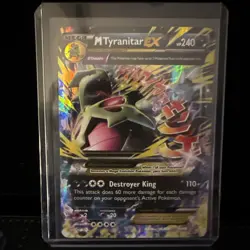 Pokemon TCG M Tyranitar EX 43/98 XY - Ancient Origins Holo HP See Pics - Image 1
