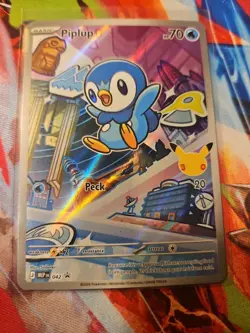 Pokemon TCG Piplup 42 First Partner Collection Black Star Promo - Image 1