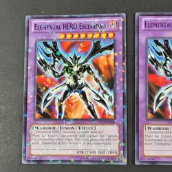 Yugioh - 2x Elemental Hero Escuridao - SP13-EN046 - 1x Starfoil Rare - NM - 2013 - Image 3