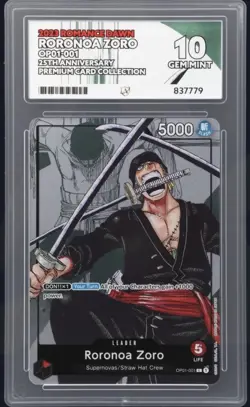 Ace 10 Roronoa Zoro OP01-001 Alternate Art (25th Anniversary) One Piece Card - Image 1
