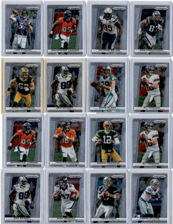 2013 Prizm Football 16 Card NFL LOT - Rodgers, Gronk, Romo, Thomas, Manning(s) - Image 1