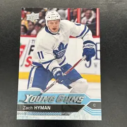 2016-17 Upper Deck Young Guns Zach Hyman Toronto Maple Leafs Rookie Card Oilers - Image 1