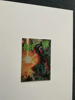 2013 Marvel Fleer Retro Powerblast Power Blast Red Hulk Card 17 of 21 - Image 1