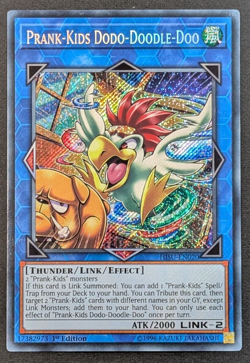 Yugioh TCG - 1x Prank-Kids Dodo-Doodle-Doo - HISU-EN020 - NM - Secret Rare - 1st - Image 1