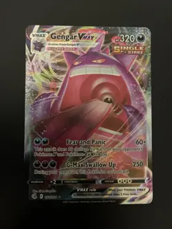 Pokemon TCG Gengar Vmax Fusion Strike 157/264 Holo Ultra Rare - Image 1