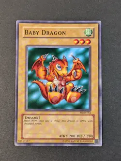 Yugioh TCG - 1x Baby Dragon - MRD-061 - LP - Vintage - Common - Unlimited - 2002 - Image 1