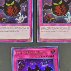 Yugioh - 3x Full Force Virus - LCKC-EN049 - LP/NM - 1st Ed - Ultra Rare - 2018 - Image 3