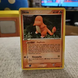 Ditto Charmander Pokemon TCG EX Delta Species Common Card #61/113 - Image 1
