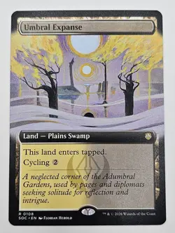 Wizards Magic The Gathering Umbral Expanse Land White/Black 0108 English SOC - Image 1