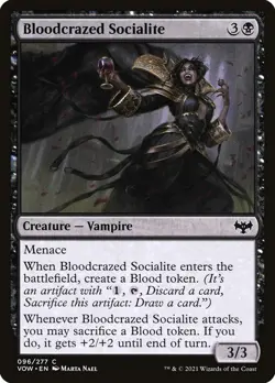 [MTG] Bloodcrazed Socialite (096) (VOW) NM - Image 1