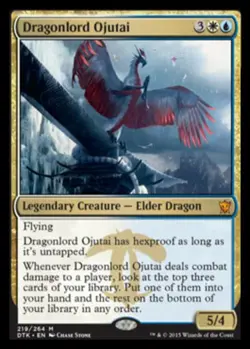 1x MTG Dragons of Tarkir Dragonlord Ojutai, NM-Mint, English - Image 1