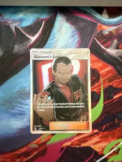 Pokemon Card - Giovanni's Exile Hidden Fates 67/68 Ultra Rare Holo - Image 1