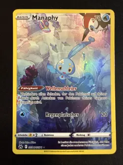 Manaphy GG06/GG70 Holo Art Rare Pokemon TCG Crown Zenith CRZ 2023 NM Deutsch - Image 1