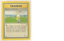 Pokemon Breeder 105/130 Base Set 2 Regular - Image 1